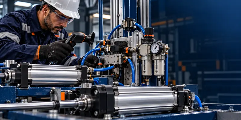 Mantenimiento de sistemas neumáticos industriales